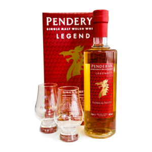 PENDERYN 70cl Legend Gift Set (with 2 glasses)