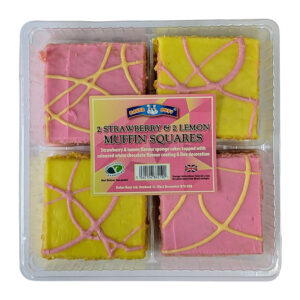 BAKER BOYS 2 Strawberry & 2 Lemon Muffin Squares