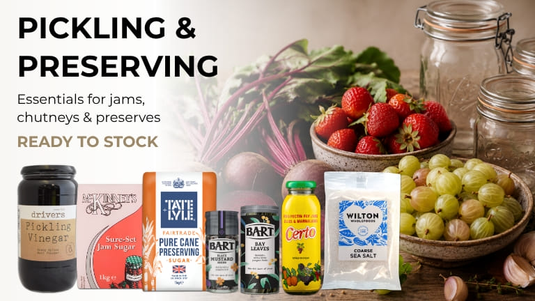 Pickling & preserving - Essentials for jams, chutneys & preserves - Ready to stock