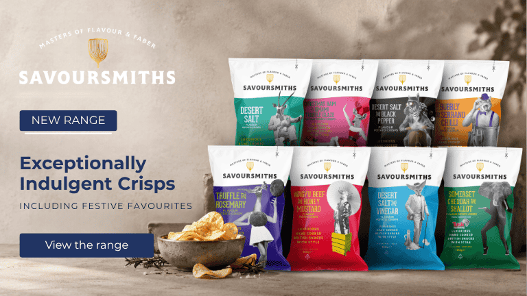 New range - Savoursmiths - Exceptionally Indulgent Crisps - including festive favourites - View the range